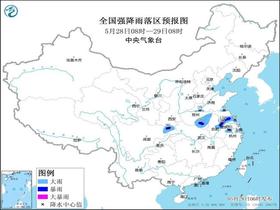 暴雨蓝色预警：7省市将现大到暴雨 安徽江苏部分地区有大暴雨